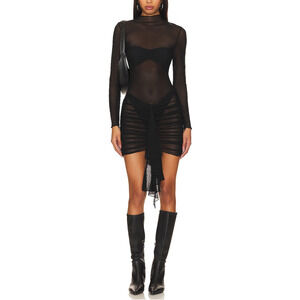 By.Dyln 'Francesca' Black Mockneck Dress Size M